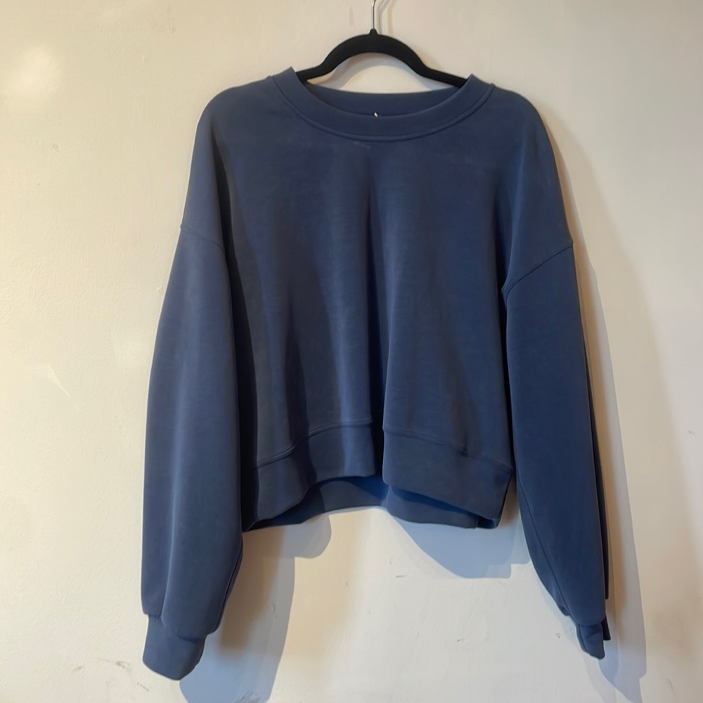 lululemon athletica Blue Crewneck Sweatshirt